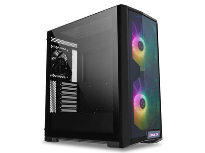 LIAN LI LANCOOL 215 X Black Steel / Tempered Glass ATX Mid Tower Computer Case