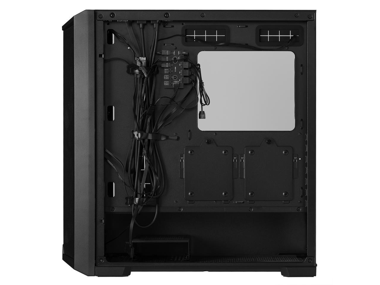 LIAN LI LANCOOL 215 X Black Steel / Tempered Glass ATX Mid Tower Computer Case