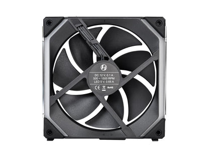 Lian Li UNI Fan SL140 RGB Black 2 x 14cm Fan Pack with Controller - UF-SL140-2B