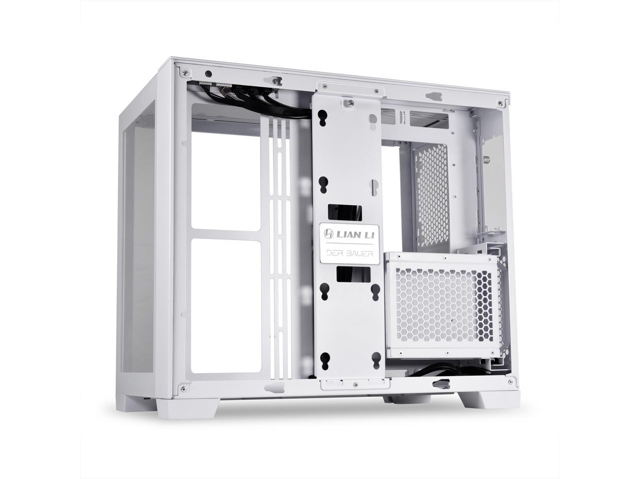 LIAN LI O11DMINI SNOW WHITE - White SECC / Aluminum /Tempered Glass/ ATX, Mirco ATX , Mini itx Mini Tower Computer Case - O11D MINI -S