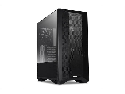LIAN LI LANCOOL II MESH C PERFORMANCE BLACK Tempered Glass ATX Case -Black Color ,Type C Included-LIAN LI LANCOOL II MESH C PERFORMANCE -X