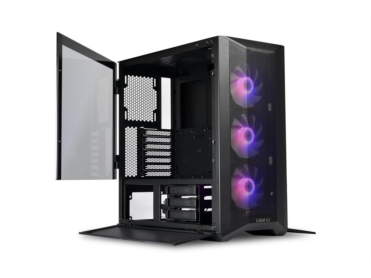 LIAN LI LANCOOL II MESH C RGB BLACK Tempered Glass ATX Case - Black Color ,Type C Included- LANCOOL II MESH C RGB-X