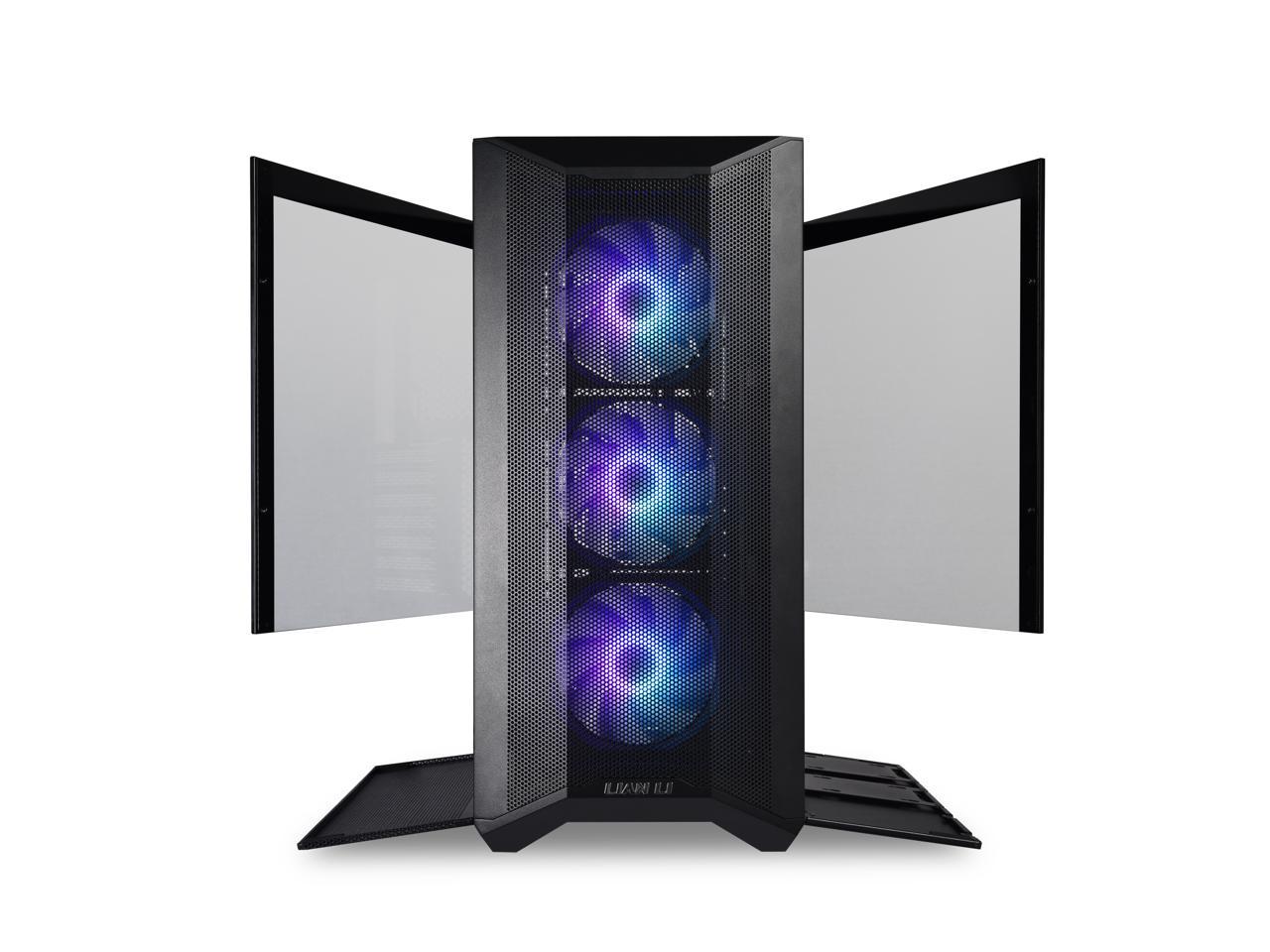 LIAN LI LANCOOL II MESH C RGB BLACK Tempered Glass ATX Case - Black Color ,Type C Included- LANCOOL II MESH C RGB-X