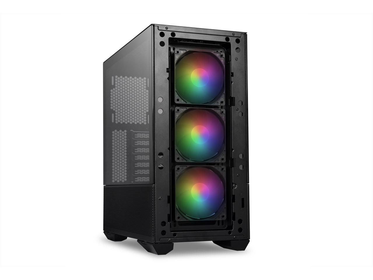 LIAN LI LANCOOL II MESH C RGB BLACK Tempered Glass ATX Case - Black Color ,Type C Included- LANCOOL II MESH C RGB-X