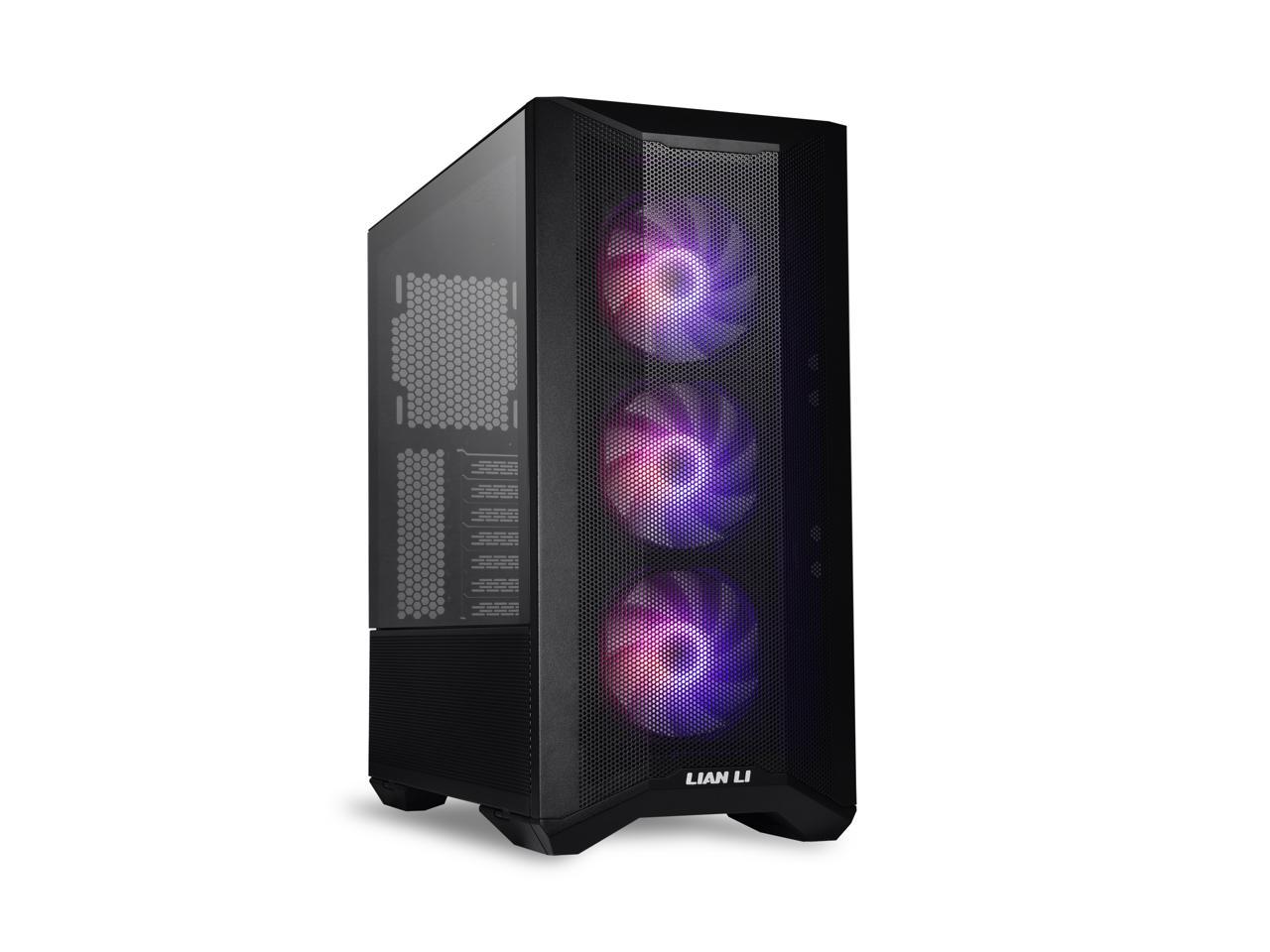 LIAN LI LANCOOL II MESH C RGB BLACK Tempered Glass ATX Case - Black Color ,Type C Included- LANCOOL II MESH C RGB-X