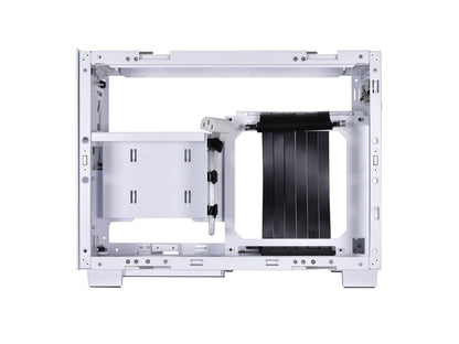 LIAN LI Q58 White Color SPCC / Aluminum / Tempered Glass Mini Tower Computer Case , PCI4.0 Riser Card Cable Included ---Q58W4