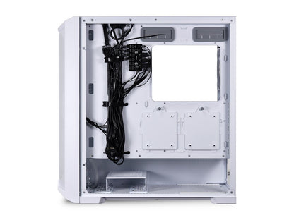 LIAN LI LANCOOL 215 W White Steel / Tempered Glass ATX Mid Tower Computer Case----- Lancool 215 W