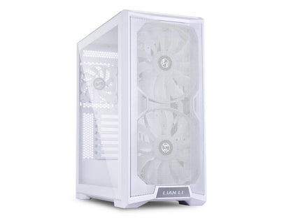 LIAN LI LANCOOL 215 W White Steel / Tempered Glass ATX Mid Tower Computer Case----- Lancool 215 W
