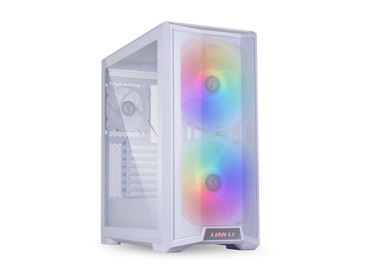LIAN LI LANCOOL 215 W White Steel / Tempered Glass ATX Mid Tower Computer Case----- Lancool 215 W