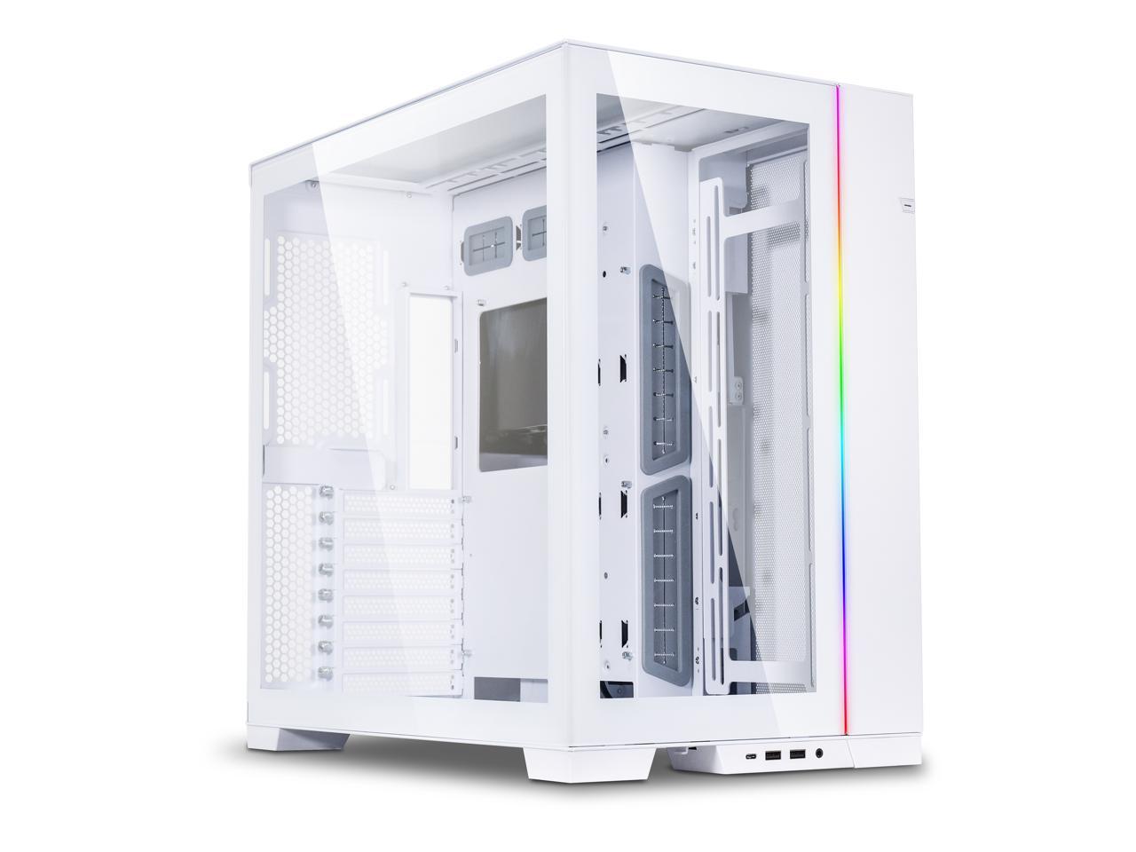 LIAN LI O11 Dynamic EVO O11DEW White Aluminum / Steel / Tempered Glass ATX Mid Tower Computer Case