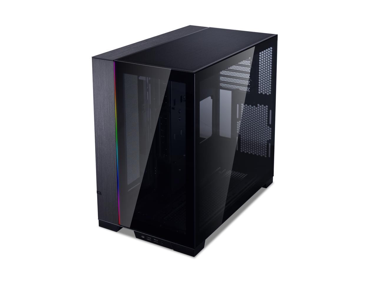 LIAN LI O11 Dynamic EVO O11DEX Black Aluminum / Steel / Tempered Glass ATX Mid Tower Computer Case