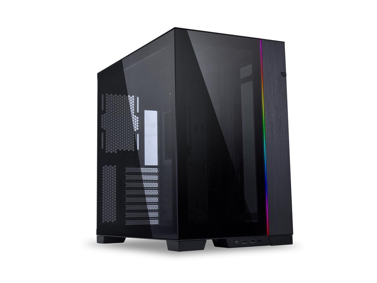 LIAN LI O11 Dynamic EVO O11DEX Black Aluminum / Steel / Tempered Glass ATX Mid Tower Computer Case