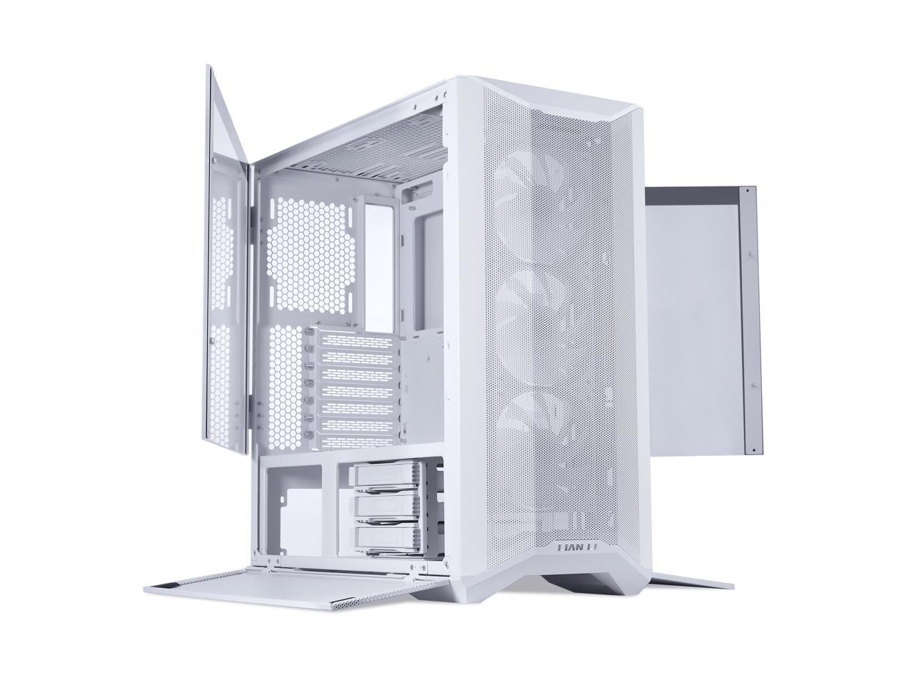 LIAN LI LANCOOL II MESH C RGB SNOW WHITE Tempered Glass ATX Case - White Color, Type C Included - LANCOOL II MESH C RGB-S