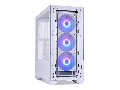 LIAN LI LANCOOL II MESH C RGB SNOW WHITE Tempered Glass ATX Case - White Color, Type C Included - LANCOOL II MESH C RGB-S