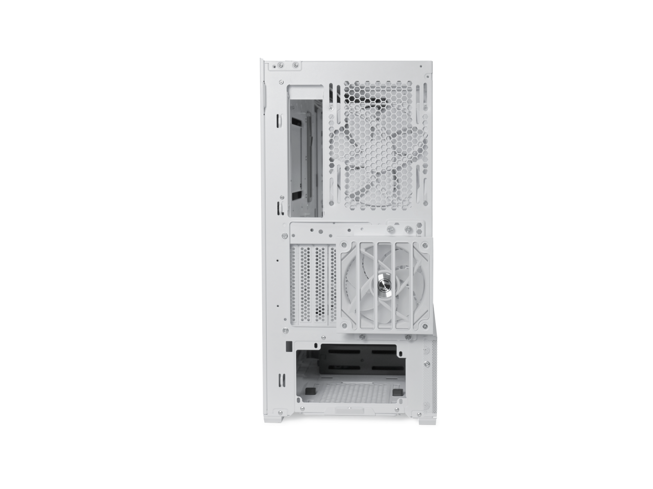 LIAN LI LANCOOL 216RW White Steel / Tempered Glass ATX Mid Tower Computer Case ,2x 16 cm ARGB Fans Included ----LANCOOL 216RW