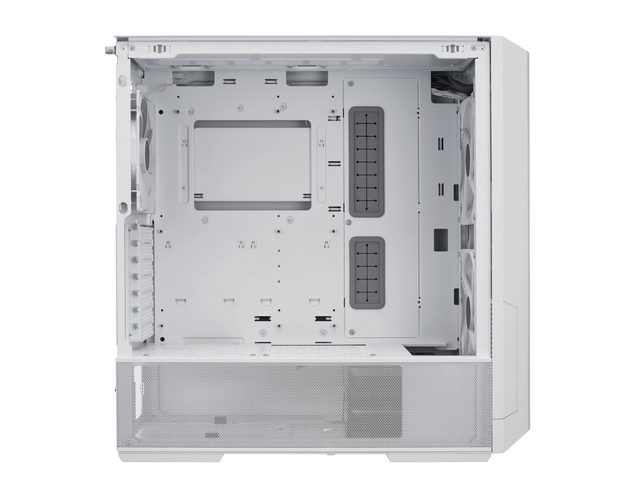 LIAN LI LANCOOL 216RW White Steel / Tempered Glass ATX Mid Tower Computer Case ,2x 16 cm ARGB Fans Included ----LANCOOL 216RW