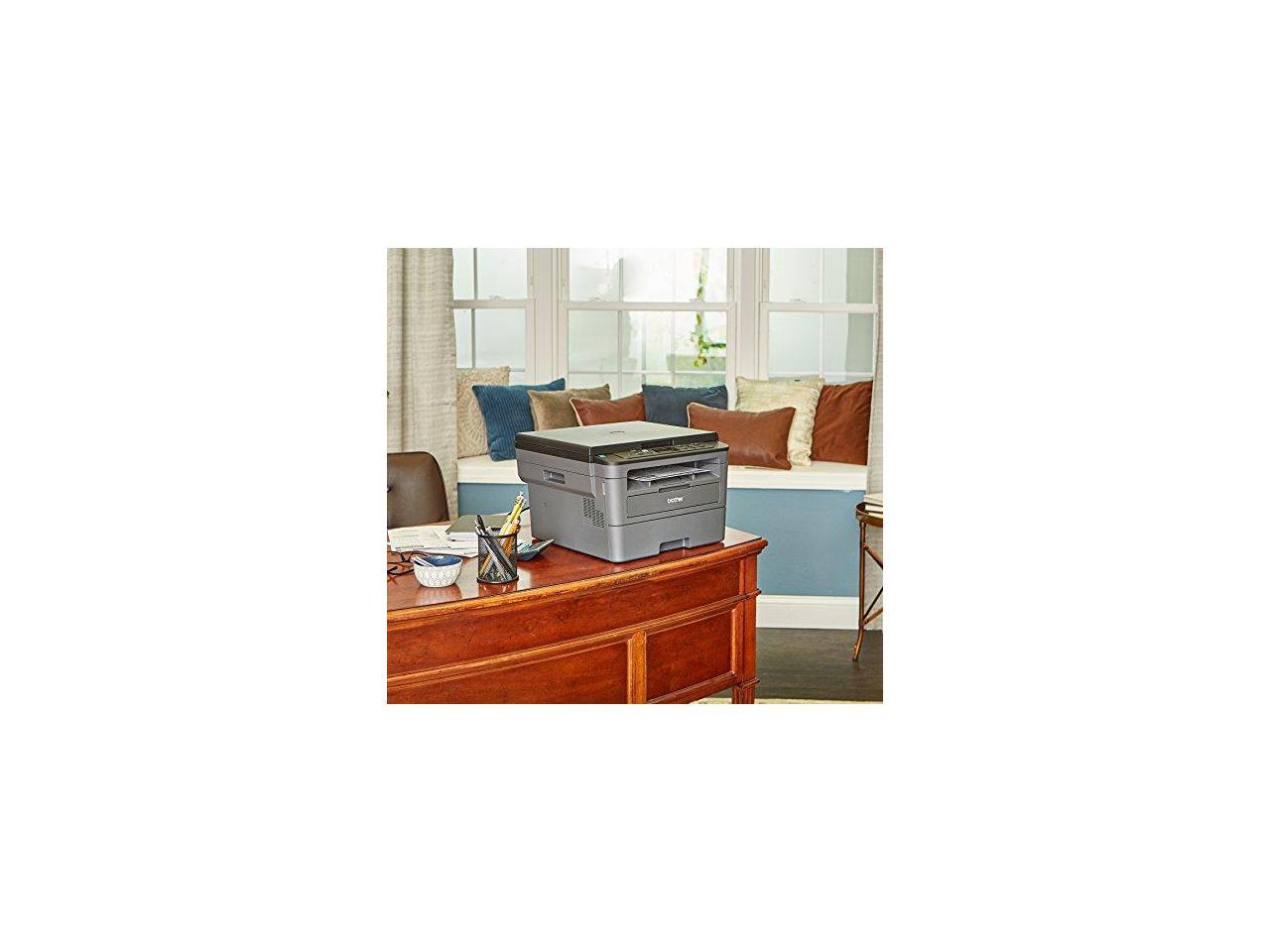 Brother Compact Monochrome Laser Printer, HLL2390DW, Convenient Flatbed Copy & Scan, Wireless Printing, Duplex Two-Sided Printing, Amazon Dash Replenishment Enabled