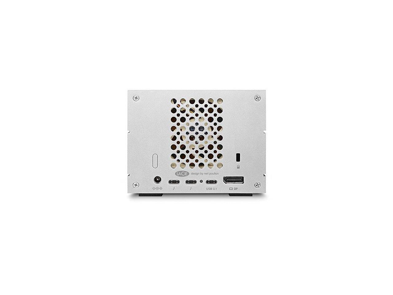 LaCie 2Big Dock RAID Thunderbolt 3 20TB 7200RPM External Hard Drive STGB20000400