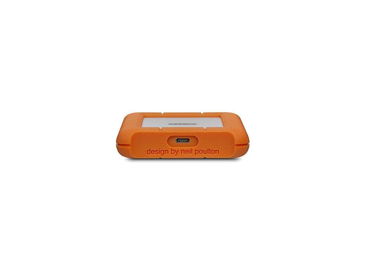 LaCie Rugged SECURE 2TB External Hard Drive Portable Model STFR2000403