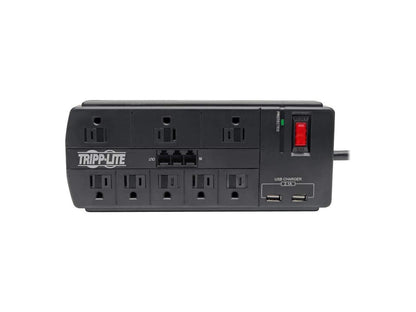 TRIPP LITE TLP88TUSBB 8.0 Feet 8 Outlets 1200 Joules Surge Protector