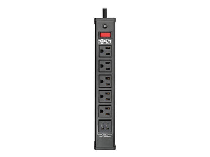 TRIPP LITE TLM526USBB 6.0 Feet 5 Outlets 450 Joules Surge Protector