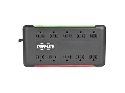 Tripp Lite 10-Outlet Surge Protector Power Strip 6 ft. Cord 2880 Joules Black (TLP1006B)