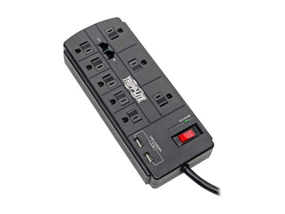 TRIPP LITE TLP88TUSBB 8.0 Feet 8 Outlets 1200 Joules Surge Protector