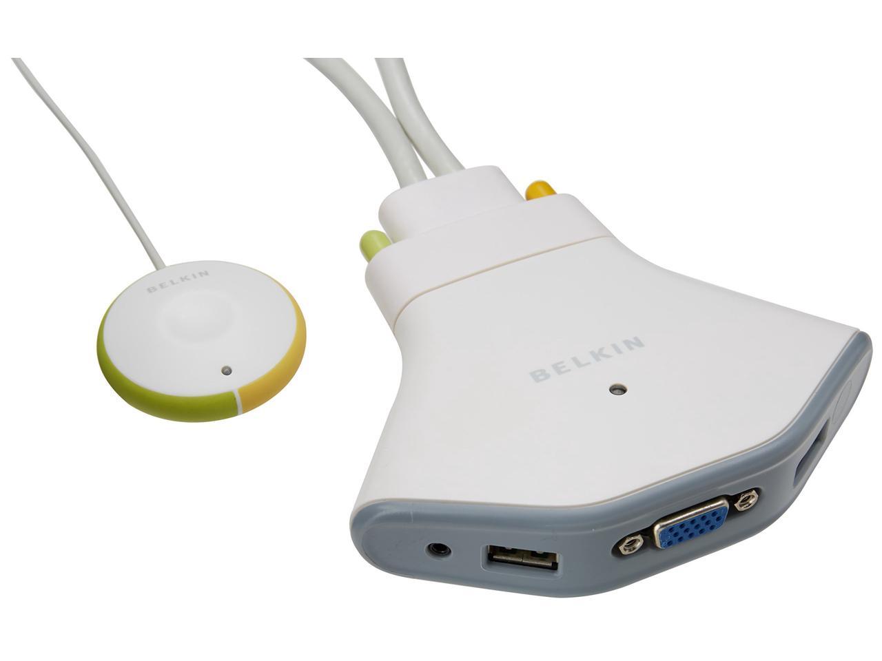 Flip 2-Port KVM with Remote USB