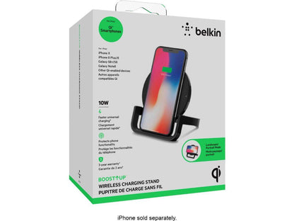 Belkin BOOST UP Wireless Charging Stand 10W for QI-Enabled Devices F7U052DQBLK