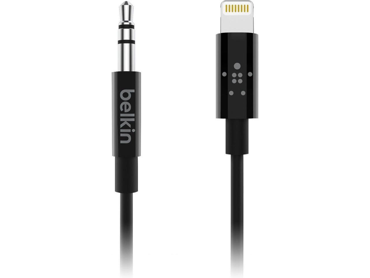 Belkin - 3' Lightning-to-3.5mm Audio Cable - Black