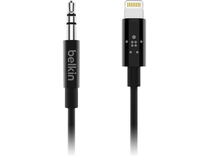Belkin - 3' Lightning-to-3.5mm Audio Cable - Black