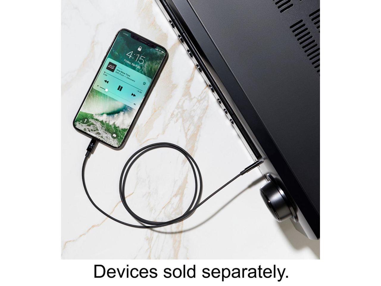 Belkin - 3' Lightning-to-3.5mm Audio Cable - Black