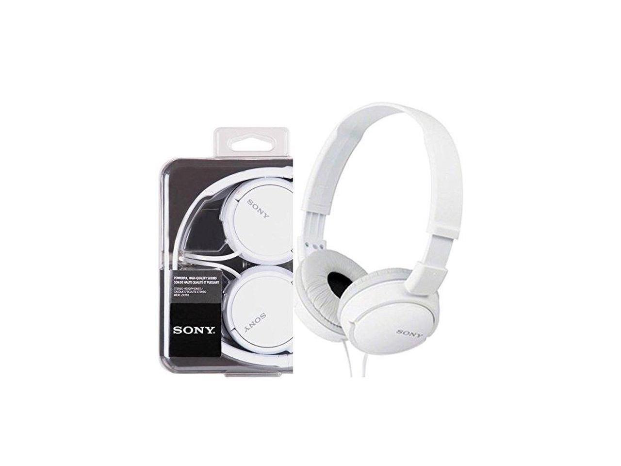 SONY White MDRZX110/WHI OH Headphone 30mm Driver Unit