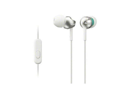 Sony Mdrex110ap/w Ex Monitor In-ear Headphones With Microphone (white)