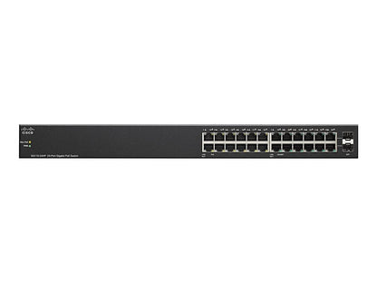 CISCO SG110-24-UK Unmanaged 24 Ports Ethernet Switch - 2 Layer Supported, Rack-mountable