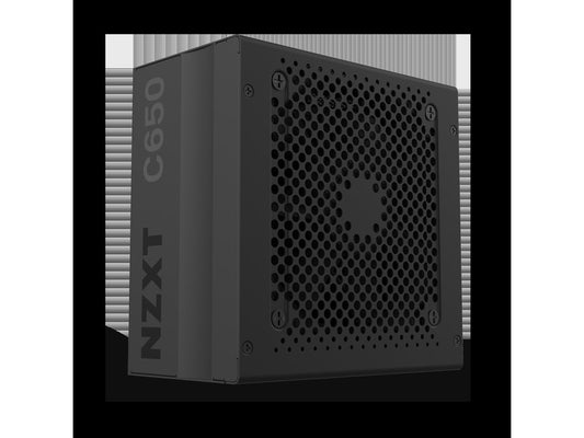 NZXT C650 NP-C650M 650 Watt PSU 80+ Gold Certified Hybrid Silent Fan Control Fluid Dynamic Bearings Modular Design Sleeved Cables ATX Gaming Power Supply, 10 Year Warranty