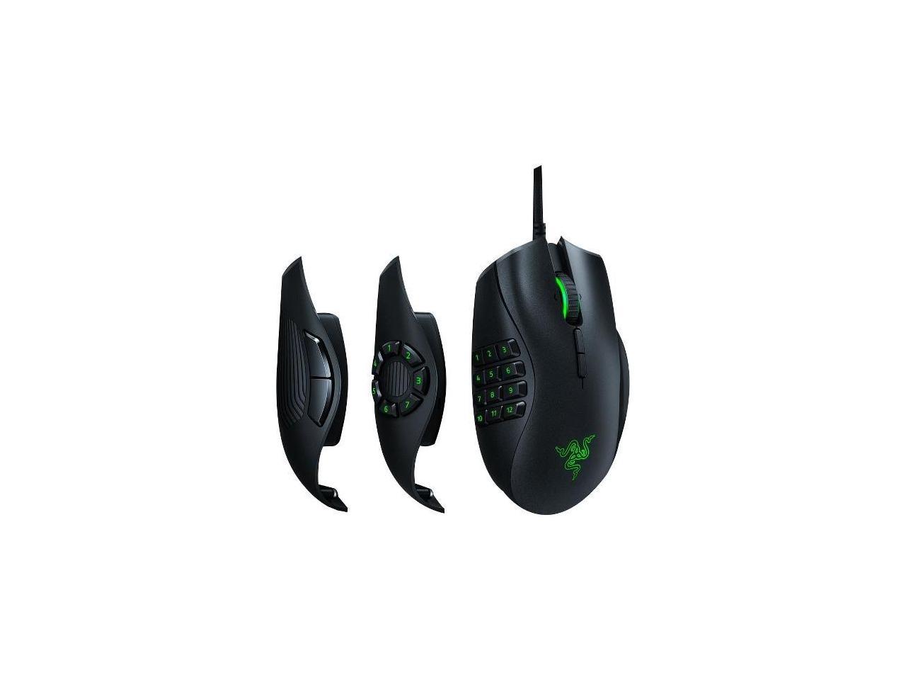 Razer Naga Trinity MOBA / MMO Gaming Mouse - 16,000 DPI 5G Optical Sensor