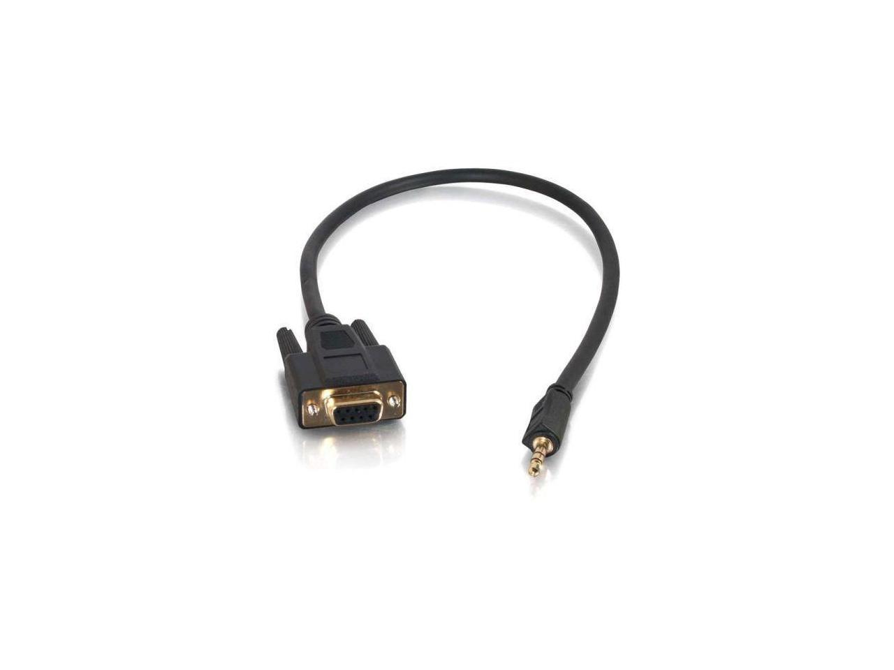 C2G 02445 1.5FT VELOCITY™ DB9 FEMALE TO 3.5MM MALE ADAPTER CABLE