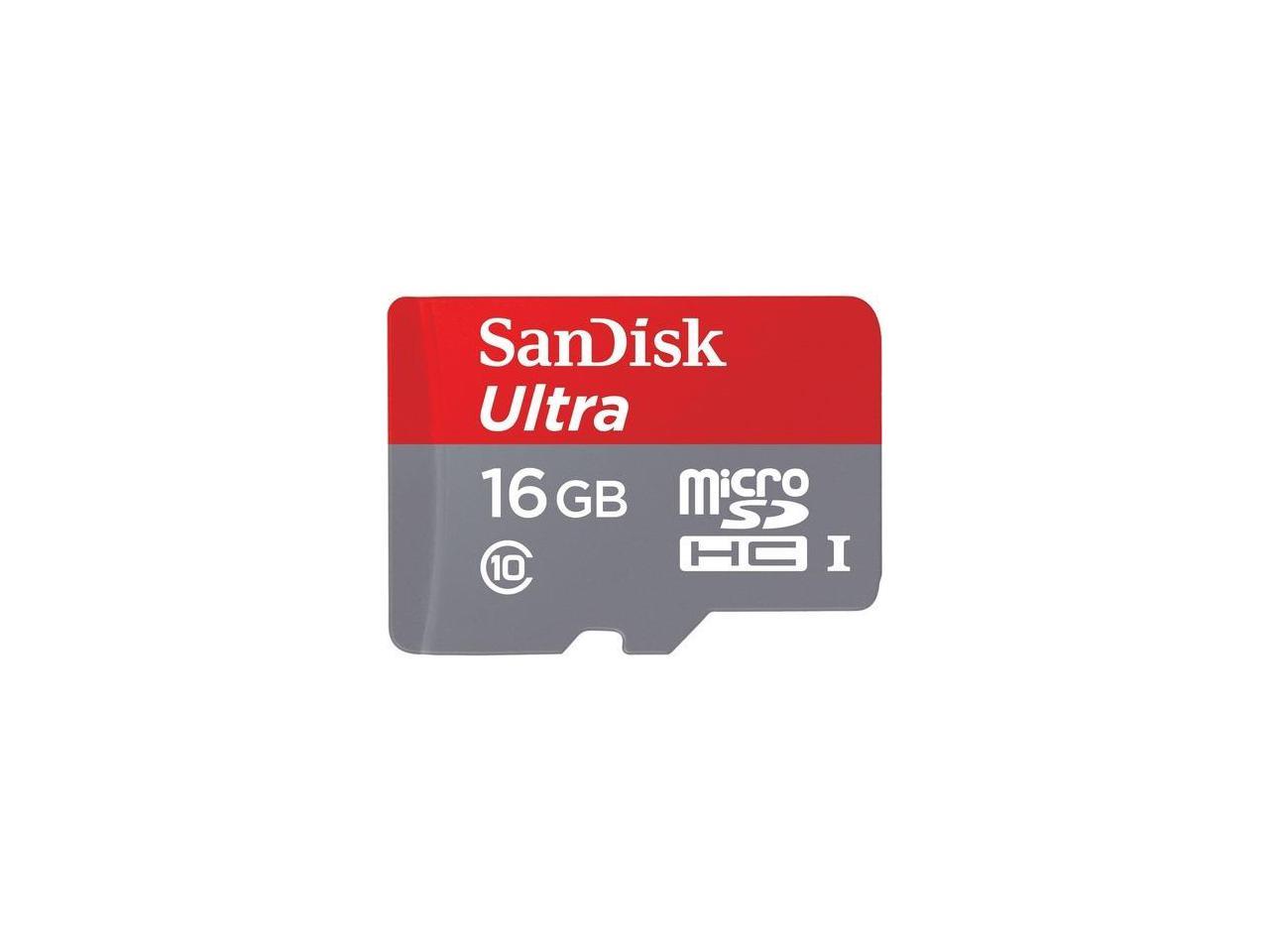 SanDisk Ultra 16 GB Class 10/UHS-I microSDHC SDSQUNC016GAN6IA
