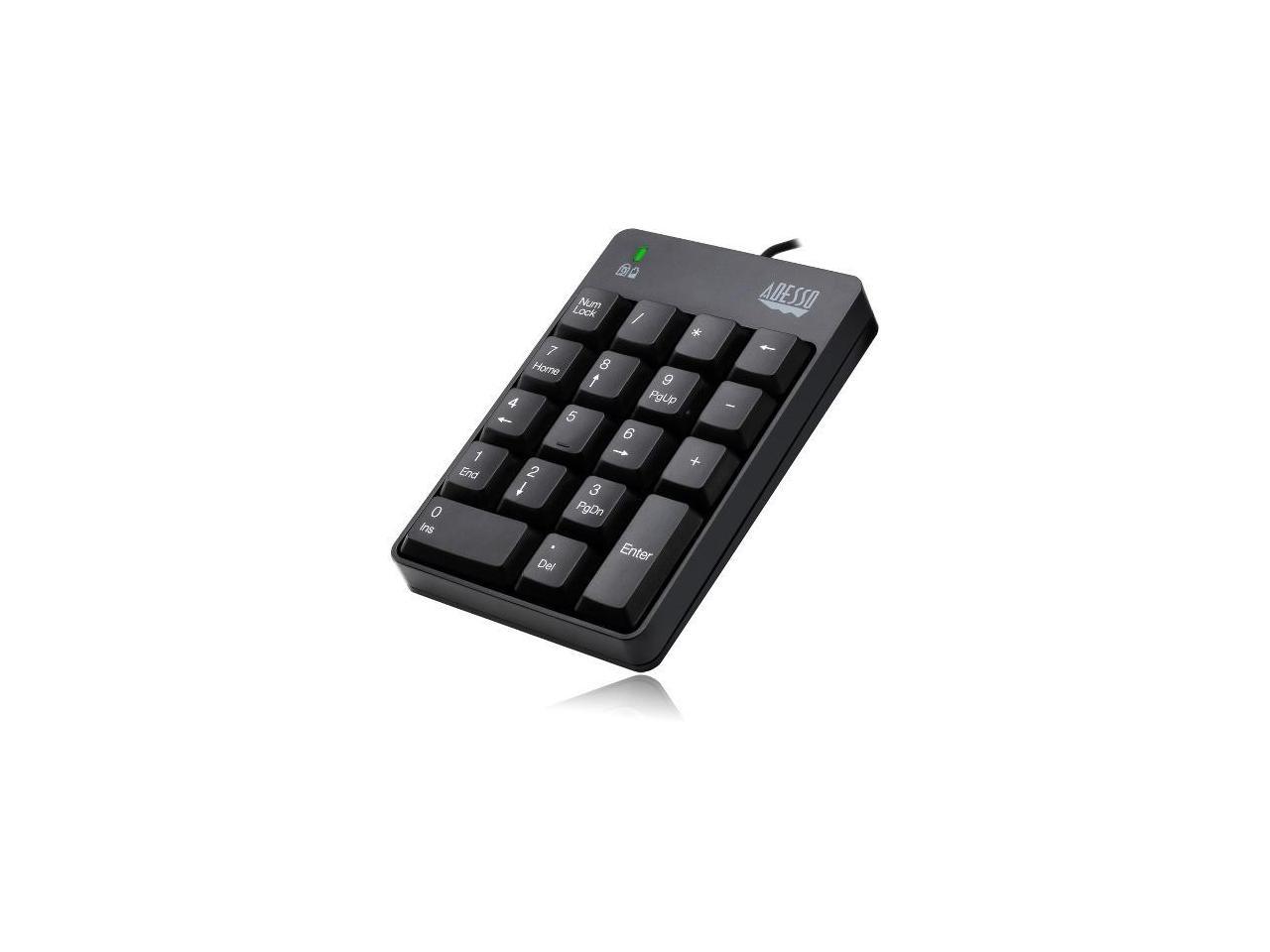 Adesso AKB-601UB - USB Spill Resistant 18-Key Numeric Keypad