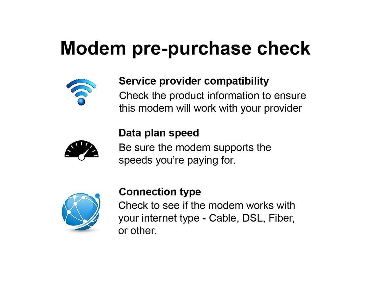 ARRIS SURFboard (32x8) DOCSIS 3.0 Cable Modem, 1.4 Gbps Max Speed, Certified for Comcast Xfinity, Spectrum, Cox, Cablevision & more (SB6190 White)
