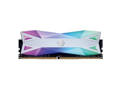 XPG DDR4 D60G RGB 16GB (2x8GB) 3200MHz PC4-25600 U-DIMM CL16-20-20 Desktop Memory Kit White (AX4U320038G16A-DW60)