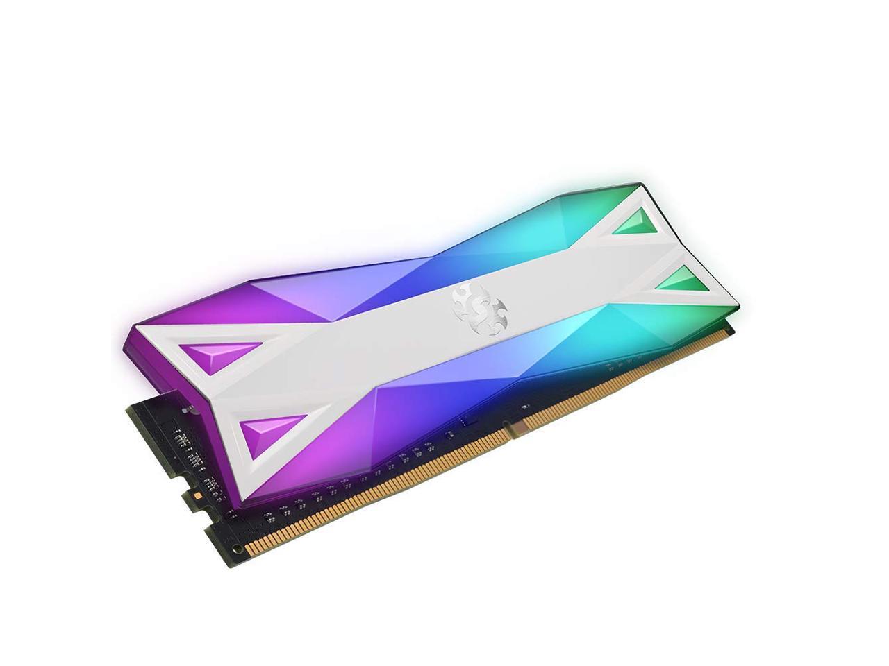 XPG DDR4 D60G RGB 16GB (2x8GB) 3000MHz PC4-24000 U-DIMM CL16 Desktop Memory White (AX4U300038G16A-DW60)