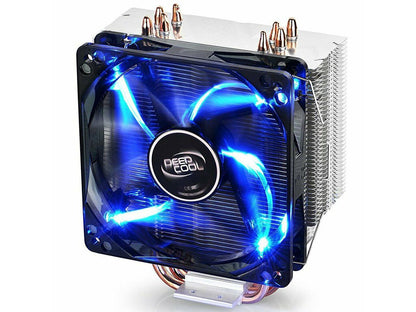 DEEPCOOL GAMMAXX 400-CPU Cooler 4 Heatpipes 120mm PWM Fan with Blue LED Easy installation (AM4 compatible)