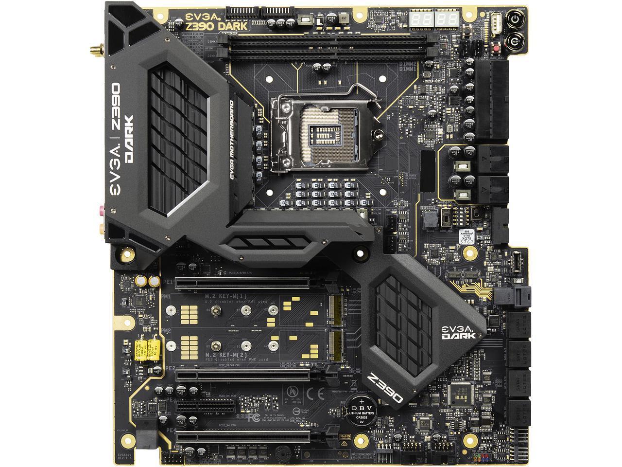 EVGA Z390 Dark, LGA 1151, Intel Z390, SATA 6GB/s, USB 3.1, M.2, U.2, EATX, Intel Motherboard 131-CS-E399-KR