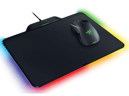 RAZER Mamba Gaming Mouse + Firefly Gaming Mouse Pad with HYPErFLUX Wireless Power Technology - Black
