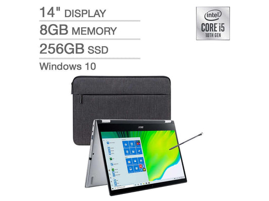 Acer Spin 3 14" Laptop - 10th Gen Intel Core i5-1035G1 14" Widescreen IPS LED-Backlit FHD (1920 x 1080) Display 16 GB RAM 512 GB SSD