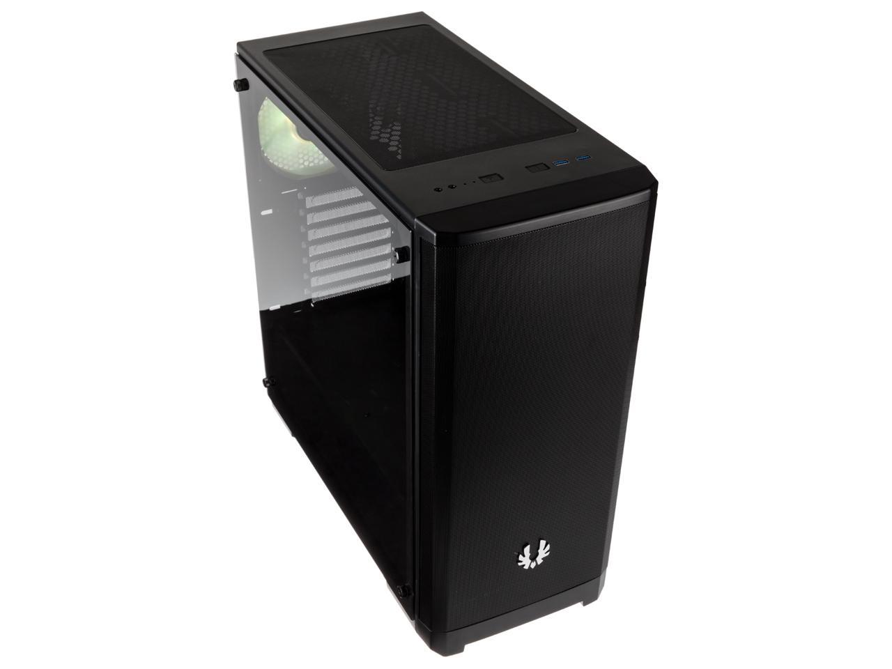 BitFenix Nova MESH TG Case Black, Mesh Front Panel, Tempered Glass Side Panel, E-ATX up to 272mm /ATX/Micro ATX/Mini ITX Form Factor, BFC-NVM-300-KKGSK-RP
