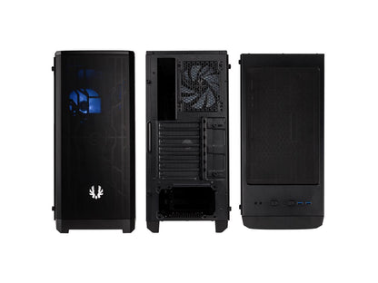 BitFenix Nova MESH TG Case Black, Mesh Front Panel, Tempered Glass Side Panel, E-ATX up to 272mm /ATX/Micro ATX/Mini ITX Form Factor, BFC-NVM-300-KKGSK-RP