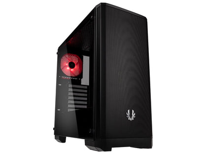 BitFenix Nova MESH TG Case Black, Mesh Front Panel, Tempered Glass Side Panel, E-ATX up to 272mm /ATX/Micro ATX/Mini ITX Form Factor, BFC-NVM-300-KKGSK-RP